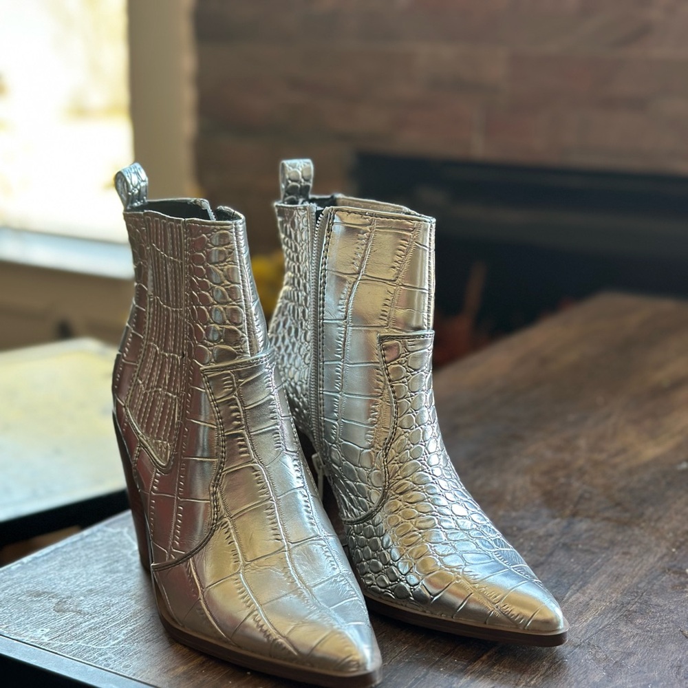 Silver Bootie